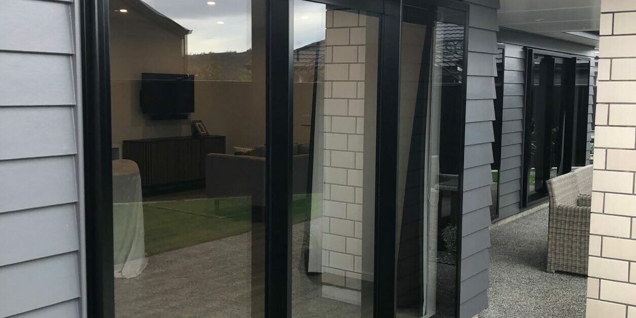 Aluminium windows professionally painted.